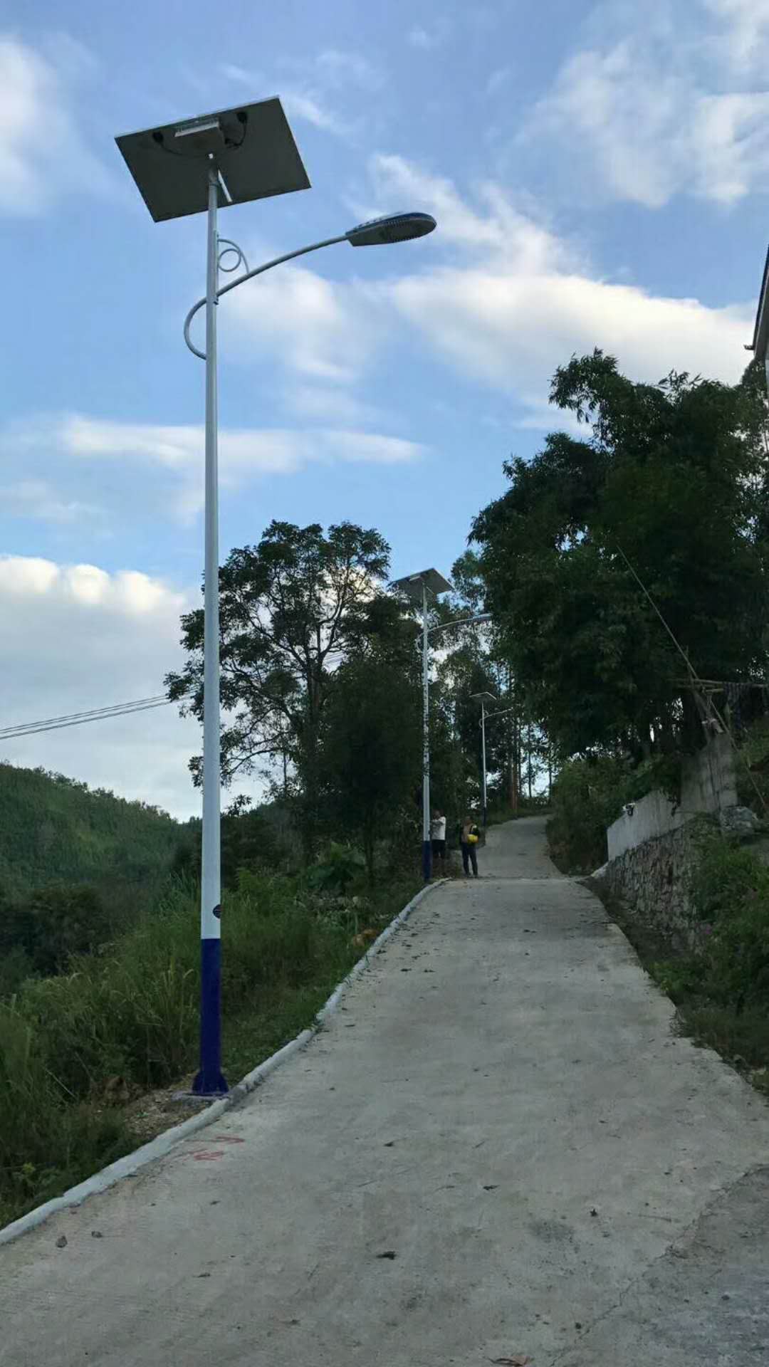 湖南省婁底林總96套農村太陽能路燈工程成功驗收！