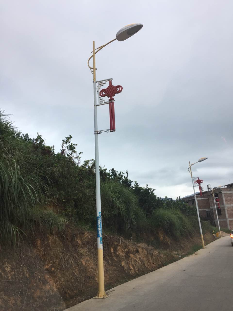 福建漳州48套led中國結(jié)路燈竣工，曬圖啦！
